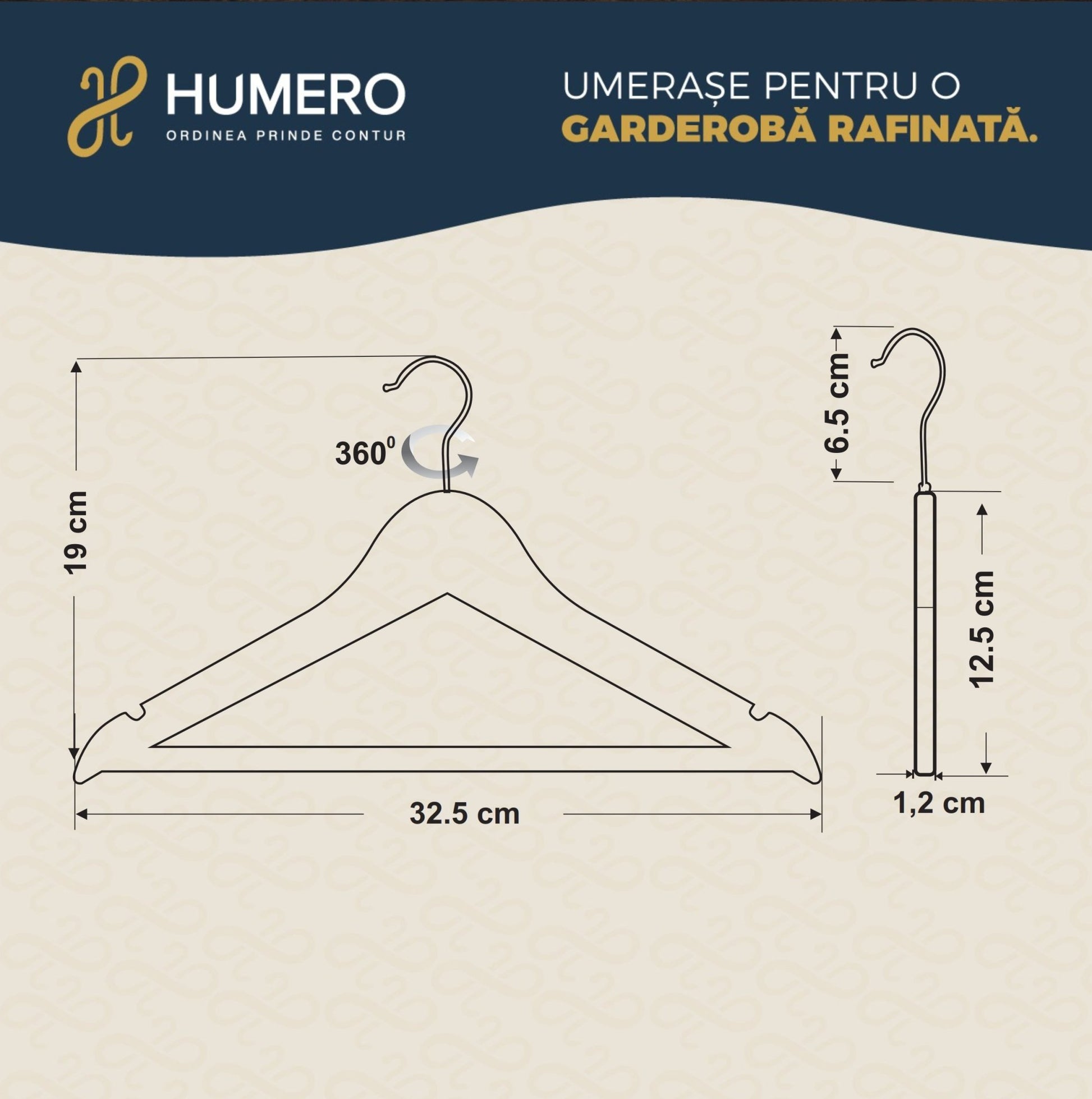Umeraș pentru copii din lemn de arțar roz cu bară pentru pantaloni - ideal pentru tricouri, bluze și pantaloni - HUMERO